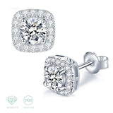 Amazing 1-2 Carat VVS1 D Colour Moissanite Diamonds Stud Earrings - Hip Hop Rock Style Silver Fine Jewellery - The Jewellery Supermarket