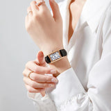 Luxury Design Rectangular Quartz Ladies Watches Creative Waterproof Wristwatches for Women - Ideal Gifts