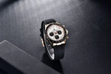 Famous Brand Sky Blue Dial Classics Sapphire Retro Chronograph Stainless Steel Waterproof Men Quartz Watches