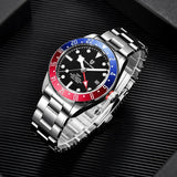 Classic Luxury Brand Mechanical Sapphire Crystal Luminous 200m Waterproof Stainless steel Men's Wristwatch, Best Gift