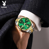High Quality Luxury Fashion Trend Original Stainless Steel Waterproof Calendar Luminous Quartz Watches for Men