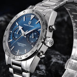 Famous Brand Wide Arrow Moon Men's Watches - Sport Retro Chronograph Sapphire glass Luxury Quartz Watches For Men - The Jewellery Supermarket