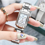Luxury Brand Stainless Steel Strap Watches for Women -  Fashion Simple Square Quartz Watches, Ideal Gifts