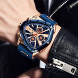Top Brand Fashion Triangle Chronograph Military Wristwatches - Sport Army Luxury Waterproof Quartz Mens Watches