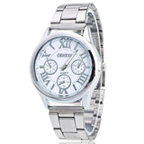 New Silver and Gold Colour Famous Brand Casual Quartz Stainless Steel Dress Watches for Ladies - Ideal Present - The Jewellery Supermarket