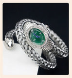 New Quartz Watch - Women Unique Snake Shape Wire Braidedn Bracelet Watches