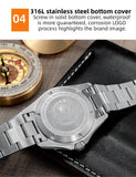 NEW Luxury Brand 38mm Stainless Steel GMT Movement Sapphire Glass 20Bar Waterproof AD2063 Diver Quartz Watches