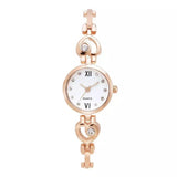 New Arrival Fashion Women Heart Bracelet Rose Gold, Gold and Silver Colour Quartz Dress Casual Watches - The Jewellery Supermarket