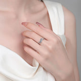 NeeT Full Moissanite Ring for Women 925 Sterling Silver with White Gold Plated Wedding Engagement Women's Ring Jewelry Wholesale