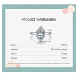 New Fashion Hexagon AAAA Lab Created Diamond Solid Sterling Silver Luxury Ring