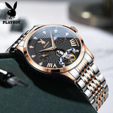 Fashion Luxury Skeleton Luxury Brand High Quality Multifunction Stainless Steel Automatic Mechanical Wristwatches