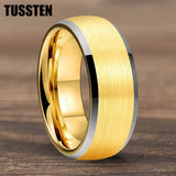 Domed Brushed Finish Large 10mm Classic Tungsten Carbide Men Women Wedding Rings
