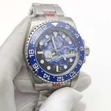 Self-Winding Stylish Dial Bezel 100 Meter Water Resistant Men's Mechanical Watch
