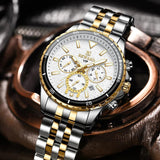 Great Seller - Fashion Casual Sports Luminous Waterproof Stainless Steel Band Business Style Watches for Men - The Jewellery Supermarket