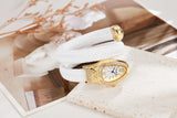 Latest Snake Bracelet Ladies Quartz watch Snake Zodiac Lucky Bracelet  Fashion personality Diamond Leather strap