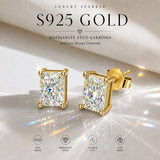 Our Choice 3EX Cut 0.5-2ct Moissanite Diamond D Colour VVS1 Stud Earrings