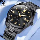High Quality Luxury Fashion Trend Original Stainless Steel Waterproof Calendar Luminous Quartz Watches for Men