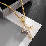 Exquisite Men's Ladies Cross Stainless Steel Pendant Necklace Gothic Religious Cross Amulet Jewellery - The Jewellery Supermarket