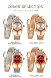 Fashion Brand New Unique Shape Luxury Strip Multicolour Quartz Women's Snake Watch