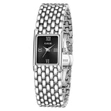 New Fashion Casual Luxury Gifts New Watches for Women Waterproof Square Dial Steel Belt Quartz Wrist Watches
