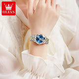 Elegant Style Rhombus Mirror 9931 Stainless Steel Strap Original Quartz Waterproof Ladies Wristwatches