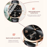 New Elegant Fashion Simplicity Womens Watches Original Quartz Movement Rose Gold Plated Watches for Women
