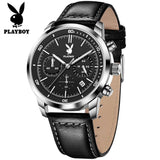 Original Quartz Watch for Men with Luxury Leather Strap Waterproof Wristwatch Fashionable Very Popular Mens Watch