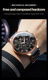 Fashion Luxury Moon Phase Chronograph New Quartz Watches for Men - Ceramic Strap Waterproof Luminous Men's Watches