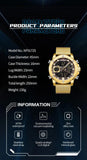 New Top Brand Luxury Quartz Mens Watches - Waterproof Big Sport Stainless Steel Date Wristwatches - The Jewellery Supermarket