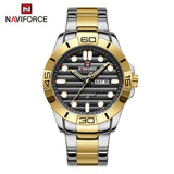 New Top Brand Luxury Classic Date Week Stainless Steel Sport Military Quartz Men's Wristwatches