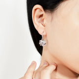 Sparkling Gra Certified Three-piece 1.0 Carat Moissanite Diamonds ring pendant necklace earrings Fine Jewellery Set - The Jewellery Supermarket