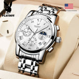 Luxury Top Brand Casual Business Watches - Stainless Steel Waterproof Quartz High Quality Men's Watches