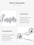 Romantic Love AAAA Lab Created Diamond 925 Sterling Silver Adjustable Chain Ring