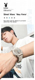 Original Silicone Strap Men's Quartz Watch Multifunctional Waterproof Calendar Top Brand Trendy Male Watch