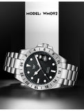 1612 Movement, 316L Stainless Steel Sapphire Crystal Glass 200m Water Resistance Watch