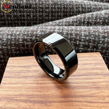High Quality Beveled Edges Flat Polished 6/8MM Men Women Tungsten Carbide Rings