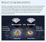 Remarkable 0.1-0.5CT VVS1 D Colour Moissanite Diamond Engagement Eternity Ring