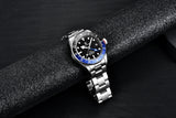 Classic Luxury Brand Mechanical Sapphire Crystal Luminous 200m Waterproof Stainless steel Men's Wristwatch, Best Gift