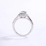 Fabulous 1/2CT VVS1 Moissanite Diamonds Oval Cut Rings For Women Promise Romance Engagement Silver Fine Jewellery