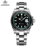 200m Water Resistance Ceramic Bezel Stylish Stainless Steel Quartz Men's Dive Watch