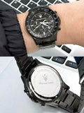 Original Luxury Maserati Men's Watch SFIDA Challenge Series Luxury Business Trendy Black Gold Steel Belt Watch