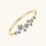 Remarkable GRA Certified Full Moissanite Diamonds Engagement Wedding Ladies Rings 925 Sterling Silver Fine Jewellery