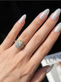 Luxury 1CT VVS1 D Colour Moissanite Diamond Ring Fine Jewellery
