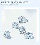 Luxury 0.1CT Moissanite Diamonds Eternity Rings for Women - Silver Engagement Wedding Fine Jewellery - The Jewellery Supermarket