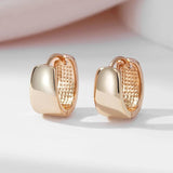 Outstanding Polished 14K Rolled Rose Gold Hoop Earrings For Women - Classic Versatile Daily Wear Fine Jewellery