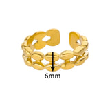 New Arrivals 18K Gold Colour New Stainless Steel Rings for Women Jewellery - Beautiful Fashion Rings - The Jewellery Supermarket