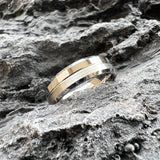 Brushed Polished Design Grooved Beveled Classic 6MM 8MM Tungsten Wedding Rings