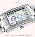 Luxury Brand Stainless Steel Strap Watches for Women -  Fashion Simple Square Quartz Watches, Ideal Gifts