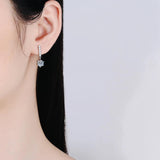 New Sparkling 18KGP 1ct D Colour Moissanite Diamonds Earrings for Women - Fine Jewellery with GRA 925 Sterling Silver - The Jewellery Supermarket