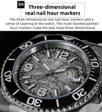 Top Brand Ceramic Bezel Colorful Dial Quartz Watches 200m Waterproof BGW9 Luminous Diver Watch For Men
